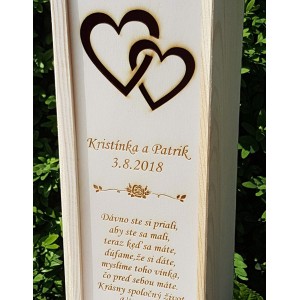 Dřevěný svatební obal 2