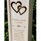 Dárek pro novomanžele - srdíčka