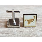 Přírodní manžety čtvercové s obrázkem