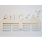 Držák na medaile s názvem mažoretky s ponpony 45cm