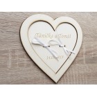 Svatební podnos pod prstýnky srdíčko se stuhami