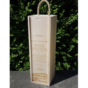 Dřevěný obal na 1 lahev 2