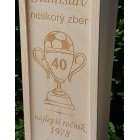 Dřevěný obal fotbal