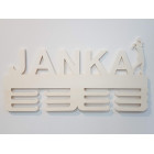 Věšák na medaile s názvem basketbal