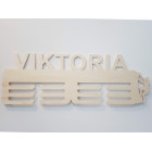 Věšák na medaile s názvem horolezkyňa 45cm