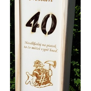 Dřevěný obal na 1 lahev 2