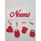 Personalizovaný dárek jméno na tabulce s údaji Noemi