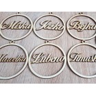 Jméno ve vločce 16cm cena za kus