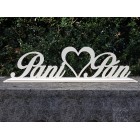 Svatební stojan Paní a Pan s srdíčkem