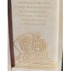 Dřevěná dárková krabice na víno s gravírováním z fotografie