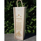 Obal na víno s Vánočním motivem