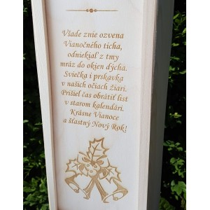 Dřevěný obal na 1 lahev 2