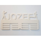 Věšák na medaile s názvem box a běh 45cm