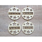 Jméno ve vločce 8 cm cena za kus