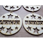 Jméno ve vločce 8 cm cena za kus