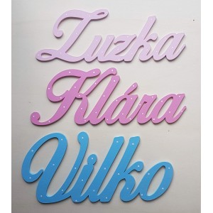 Jméno s údaji o narození – jméno na zeď 2