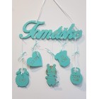 5 visících doplňků s názvem Lara a zvířátko sloník