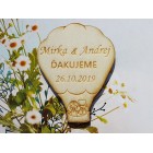 Svatební magnetky létající balón 50x65x3mm