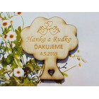 Svatební magnetky strom 56x62x3mm