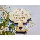 Svatební magnetky strom 56x62x3mm