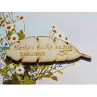 Svatební magnetky pero 95x30x3mm