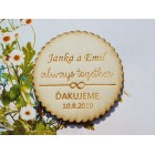 Svatební magnetky nekonečno 55x55x3mm