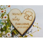 Svatební magnetky forever 55x55x3mm