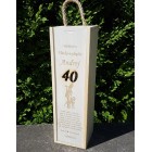 Dřevěná vinná krabice lovec