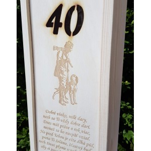 Dřevěný obal na 1 lahev 2