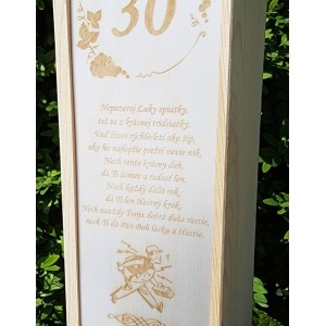 Dřevěný obal na 1 lahev 2