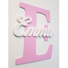 Dřevěné písmeno s názvem cca 30cm - E - Emma