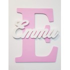 Dřevěné písmeno s názvem cca 30cm - E - Emma