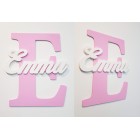 Dřevěné písmeno s názvem cca 30cm - E - Emma
