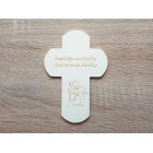 Dřevěný křížek s modlitbou 130x90mm