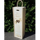 Gravirovaná krabička na víno auto brouk