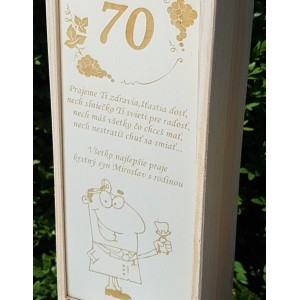 Dřevěný obal na 1 lahev 2