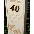 Dřevěný obal na pivo