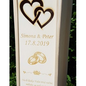 Dřevěný svatební obal 2