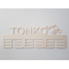 Věšák na medaile s názvem BMX bajker 55cm