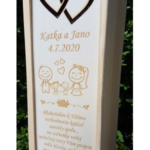 Dřevěný svatební obal 2