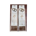 Svatební poděkování pro rodiče vínový dřevěný obal