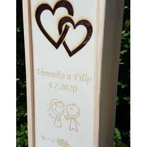 Dřevěný svatební obal 2