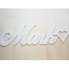 Dřevěné jméno na zeď šířka 80cm - Mark