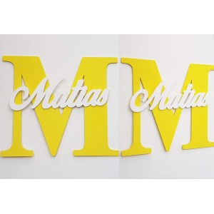 Jméno s údaji o narození – jméno na zeď 2