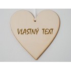 Dřevěná tabulka 17cm-Vlastní text