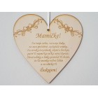 Dřevěná tabulka 17cm-Mamince