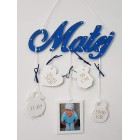 5 závěsných doplňků s názvem barva kra.modro-bílá