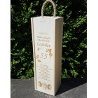 Dřevěná krabice na víno činky