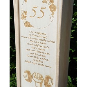 Dřevěný obal na 1 lahev 2