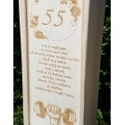 Dřevěná krabice na víno činky